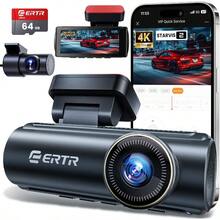 4K Dash Cam Front And Rear, 5GHz WiFi Wireless Dashcam With 64GB SD Card,4K+1080 - bawaan - View 3