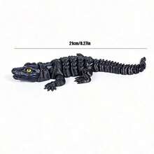 A Stylish Ombre Crocodile Decoration, Suitable For Car Decor, Home Decor, Desktop Display, Great For Placing In Living Room, Bedroom, Study, An Ideal Choice For Collectors - Multicolor - View 6