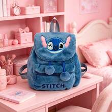 Balo/Túi đeo vai dây rút dung tích lớn Lilo & Stitch bằng bông, có dây đeo vai điều chỉnh được, phù hợp cho trẻ em cả bé trai và bé gái. Hoàn hảo cho đi học, đi làm và du lịch. Cũng là một món quà hoặc phụ kiện tuyệt vời. - A - Xem 6