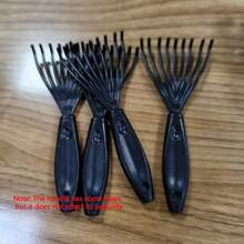 4件套塑料梳子清洁工具，黑色梳齿清洁器，气垫梳子清洁钩，用于去除毛发和灰尘，符合人体工程学的手柄设计，轻巧便携，经久耐用，可重复使用，完美适用于清洁各种类型的梳子，用水冲洗并风干即可轻松清洁。 - 彩色 - 查看 8