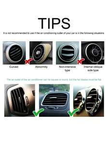 1pc Car Air Outlet Mobile Phone Holder - Black - View 4