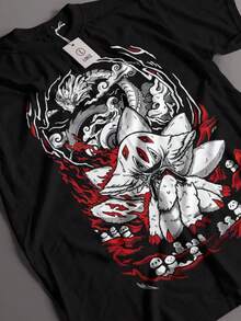 Made In Abyss Fa T-Shirt. JPG - 黑色 - 查看 1