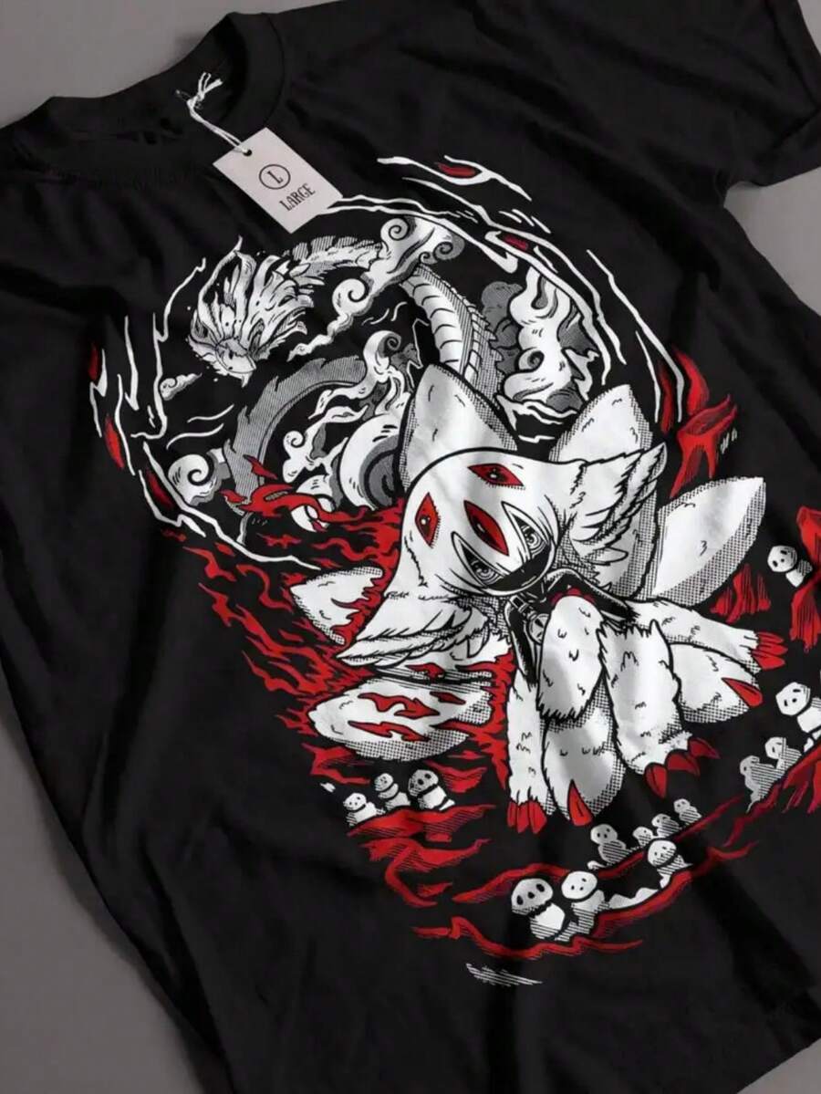 Made In Abyss Fa T-Shirt. JPG - 黑色 - 查看 1