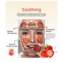 9pcs Hydrating & Moisturizing Fruit Face Mask Set, Includes Cucumber Hydrating, Strawberry Soothing, Rose Repairing, Watermelon Brightening, Kiwi Antioxidant, Apple Firming, Lemon VC Spot Fading, Honey Moisturizing, 25ml/Pc - Multicolored - View 10