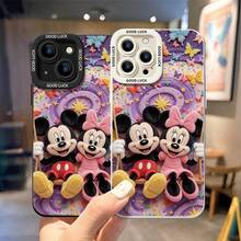 Disney Mickey & Minnie Mouse Shockproof Phone Case, Plush‑Style Butterfly Star Rainbow Swing Pattern, Compatible With IPhone 17,16,15,14,13,12,11 Pro, Pro Max, Plus, Perfect Gift For Birthday, Holiday, Valentine's Day For Family, Friends, Boyfriend & Girlfriend - 白色 - 查看 4