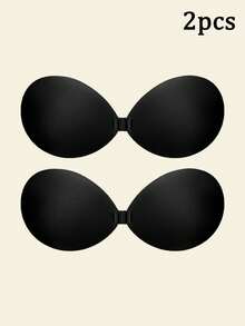 2Pcs Strapless Sticky Bra Push Up Invisible Stick On Bra Adhesive Bras For Women Backless Dress Reusable - Multicolor - View 17