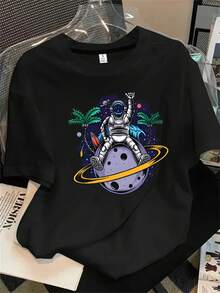 Halloween Graphic T-Shirt - Black - View 1
