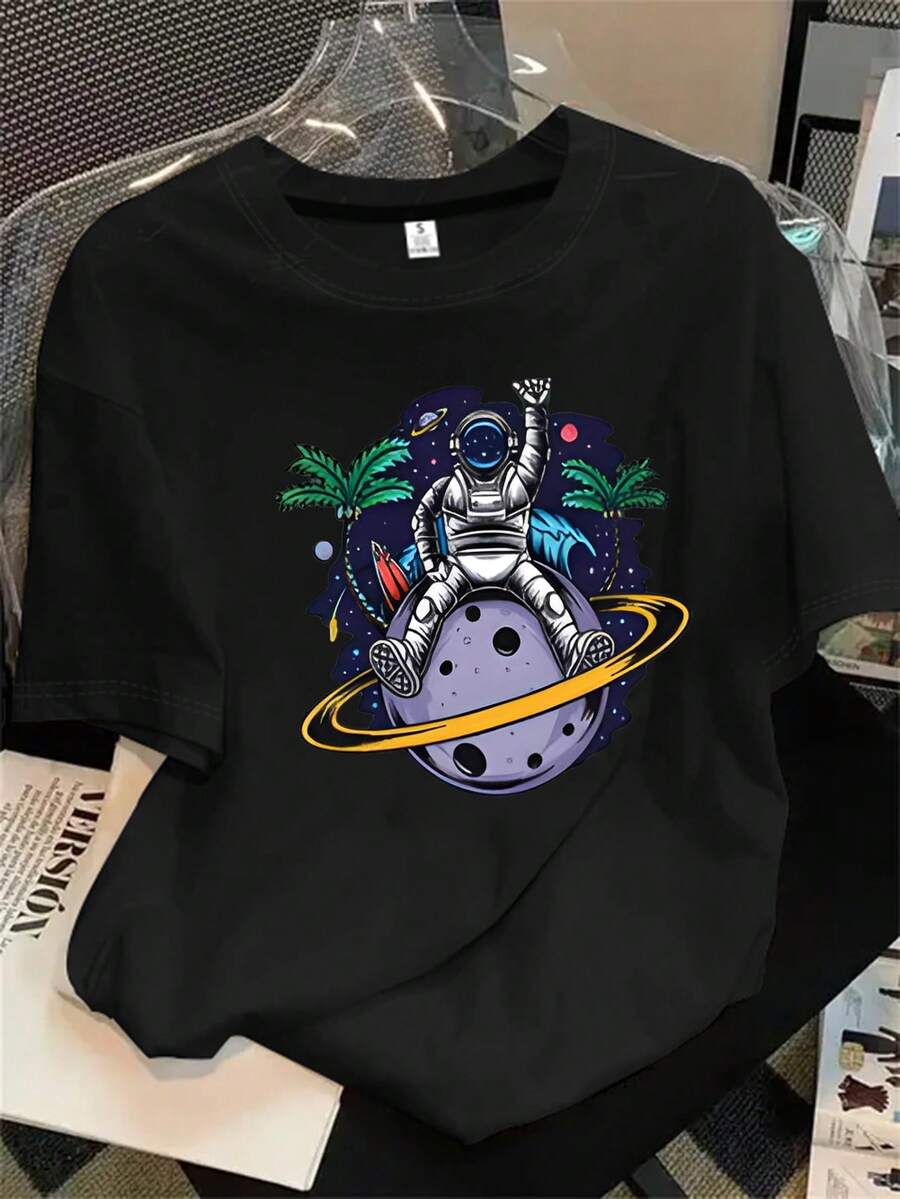 Halloween Graphic T-Shirt - Black - View 1