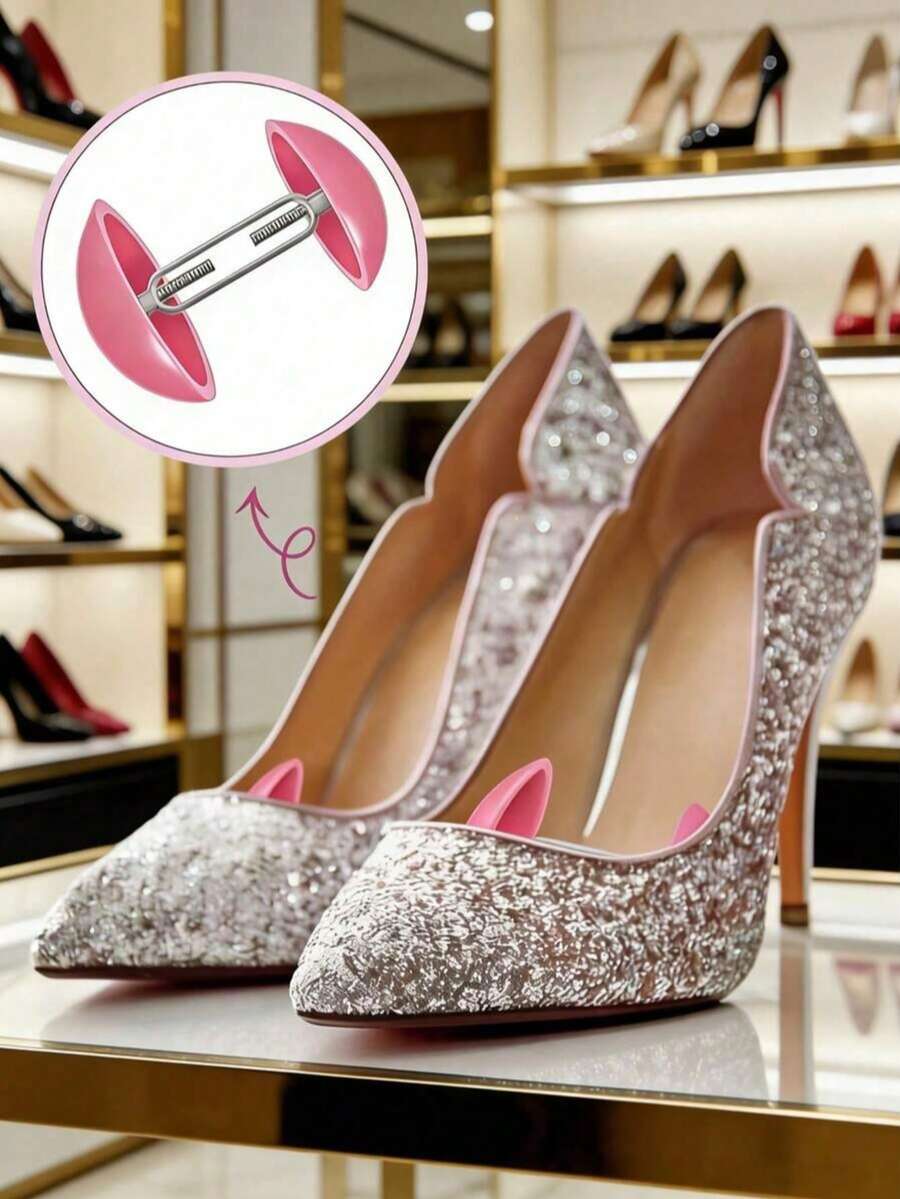 1pc Adjustable Shoe Stretcher, Mini Toe Shoe Stretcher Expander Tool, Portable Tight High Heel Shoe Expander, Home Leather Shoe Stretcher Accessory, Color And Style Randomly Sent