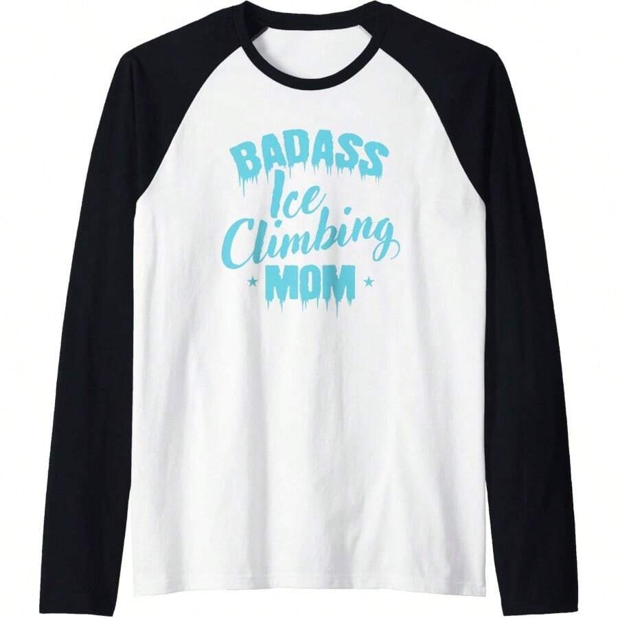Mom Raglan Baseball Tee - Men Black\/White - View 1