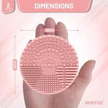 Makeup Brush Cleaner |   2 Pack |   Silicone Make Up Cleaning Pad - Pink - View 5