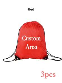 Custom Drawstring Backpack, Personalized Photo Drawstring Gym Bag, Multiple Colors Available, Sackpack For Travel Fitness Daily Use, School Supplies - Multicolor - View 18