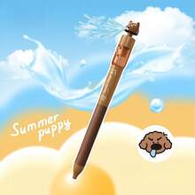 1/4/5支夏季小狗奢華動物風凝膠筆 時尚小狗造型水槍筆 矽膠套 ST筆尖 學校趣味 超可愛禮物 適合手帳、學校、辦公室文具 卡哇伊筆 男女通用 開學季 - MURA - 查看 10