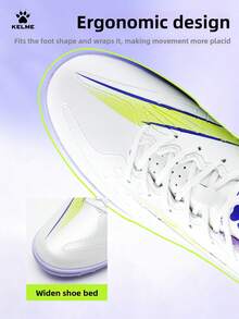 KELME Adult Soccer Cleats Jidian 6.0 Molded TF Turf Soccer Shoes For Match & Training - White Purple - View 3