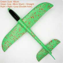 48cm Hand-Thrown Foam Airplane Glider Outdoor Fun Sports Game, Multicolor Available, Suitable For Parties, Camping, Beach, Park And Summer Play, Toy Gift For Teens And Adults - Multicolor - View 14