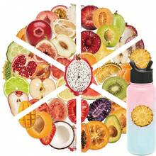 50pcs/Pack Exquisite Realistic Fruit Stickers, Suitable For Notebook, Water Bottle, Desktop, Wall, Skateboard, Guitar, Refrigerator, Scrapbook, Phone Case Decoration, Self-Adhesive Decals, Suitable For Room Decor / Birthday Party / Holiday Gift - 50pcs - View 11