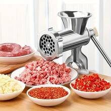 Vegetable Manual Meat Grinder, Multi-Functional Kitchen Tool Food Processor, For Meat And Vegetables, Stainless Steel Hand-Cranked Meat Grinder With Table Clamp, Non-Electric - View 4