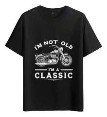 Muscle Freaks Classic Biker Style T-Shirt - Black - View 1