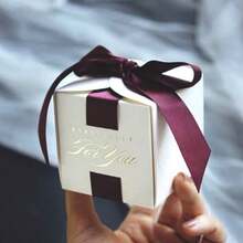 50pcs Square Blank Gift Boxes, White Boxes, Holiday Supplies - View 12