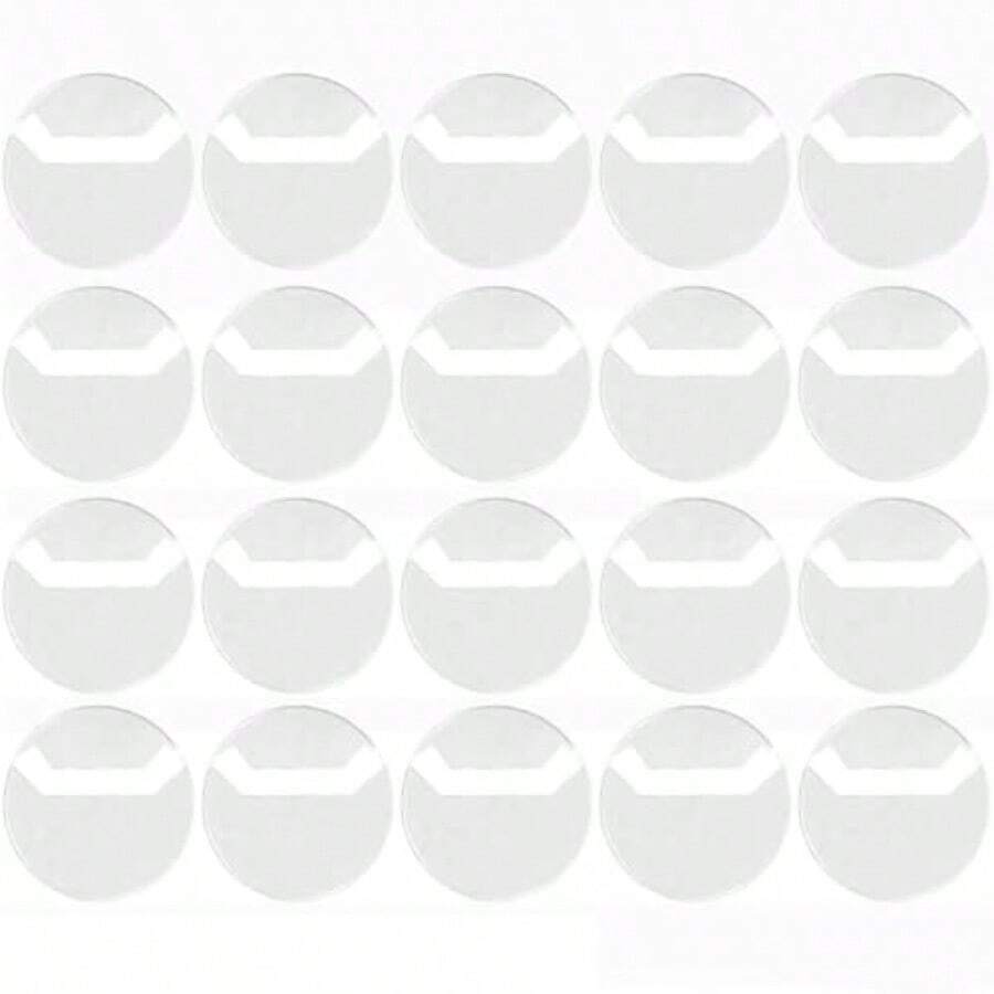 Can badge cover 58mm compatible high transparency round shape - 58mm - チェックする 1