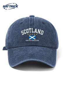 1pc Unisex SCOTLAND Print Soft Top Baseball Cap, Vintage Washed Breathable Sun Hat, Suitable For Outdoor Sports, Hiking, Camping, Daily Wear, Hip Hop Hat, Trucker Hat, Adjustable Brim, Gift, Holiday Gift - C - View 10