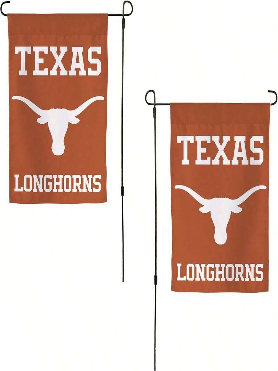 Desert Cactus University Of Texas UT Garden Flag – 19 X 12 Inch Texas Longhorns Banner, For Outdoor Display And Events (Design C).Jpg - A - 查看 1