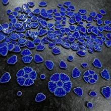150g/Pack Flower Beads DIY Mosaic Fused Glass Decoration Material, Suitable For DIY Projects, Living Room, Kitchen, Bathroom, Home Decor, Art & Craft DIY - Flower Loose Material - View 5