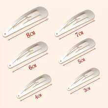 30 piezas de clips BB y clips de garra con forma de lágrima de metal plateado y blanco para manualidades - Plateado - Ver 7