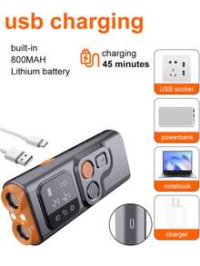 New Ultrasonic Dual-Head Dog Repeller, Portable Dog Trainer, Anti-Barking Device, With 2 Different Ultrasonic Modes, High-Power LED Flashing Light, Suitable For Various Dog Breeds, Effectively Stimulates Dog's Hearing To Make Them Feel Afraid - Multicolor - View 9
