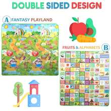 Crystals Kids Soft Foam Educational Game Play Mat - Green-2 - View 3