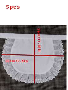 Maid Apron, Maid Half Apron, Waitress/Server Uniform, Maid Apron, Cute Princess Style Apron, Daily Bib, Chinese Style Chef Apron - Multicolor - View 19