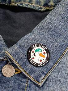 Funny Goose Enamel Pins – Cute Lapel Badge Pins For Backpacks, Jackets, Clothes – Unique Funny Enamel Pin Gift For Collectors & Friends - Multicolor - View 6