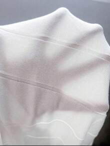 Men's Casual Sweater, Ribbed Knit, Crew Neck, Minimalist And Stylish For Everyday Wear - Aprikot - View 7