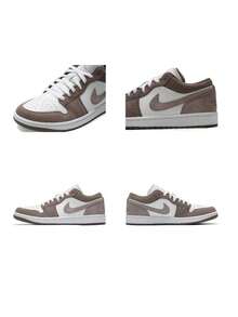 Nike 男款籃球鞋 AIR JORDAN 1 LOW，2026夏季新款低筒復古休閒運動鞋 553558-046 - 553558-046 - 查看 6