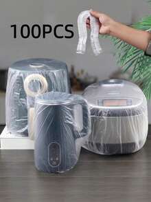 1/50/100pcs Universal Plastic Transparent Dust Cover, Suitable For Microwave, Electric Fan, Rice Cooker, Baking Tray, Microwave, Kitchen Decor, Home Supplies - Full Coverage - View 14