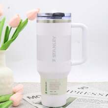 STANLEY New Limited Color ProTour Cup, Practical Flip Sealed Lid, All-Season Insulation, Portable Compact Body, Premium Mug For Gift & Daily Use - White - View 1