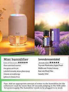 3pcs 180ml Bedroom Humidifier, Dual Working Modes, Colorful Night Light, Quiet Fine Mist Spray, Multi-Function Home Air Purifier, Mini Essential Oil Diffuser, Suitable For Essential Oils, Black, White And Pink Optional, Suitable For Home Indoor - Multi-fragrant - View 17