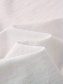 Camiseta de manga corta 100% algodón de 200 g - Suave, de cuello redondo, informal, de verano, con tela transpirable, ideal para atuendos casuales, lavable a máquina, versátil para usar en capas (200 g/m²) - Selección Bull King - Blanco - Ver 4