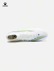 KELMEMG Professional Match Short Spike Football Shoes, Adult Training Shoes For Artificial Turf, Electrifying 6MATCH - White Purple - View 3