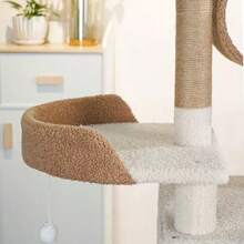 Torre Árbol Rascador para Gato Varios Niveles Casas 1.7m (Beige) TCPC - Amarillo - Ver 5