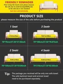 1Pc Corduroy Sofa Cover, Non-Slip Quilted Couch Protector, Soft Washable Furniture Slipcover For Pets & Kids, Living Room Decoration - Multiple Styles - View 11