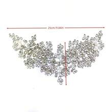 1pc Elegant Iron Floral Headband Bridal Wedding Hair Accessory For All Seasons - Silver - View 8