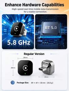 XF.Meraki 無線 CarPlay 轉接器,兼容 Apple CarPlay,輕鬆將有線 CarPlay 升級為無線,即時連接,自動重新連接,超迷你 CarPlay 轉換器,兼容 ,兼容內建 CarPlay 的車輛,汽車配件 - 互聯盒子 - 查看 12