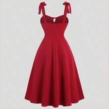 Women Midi Dresses - Blue-green Water - View 3
