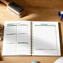 1 Aesthetic ADHD Cleaning Plan Spiral Notebook, Housework Cleaning Schedule And Checklist, Daily/Weekly/Monthly/Yearly Housekeeping Notebook, Professional House Management Log For Homemakers, Home Organization System, Daily Task Management, Spiral Notebook Organizer, Housework Management Notebook, Aesthetic Planner, Minimalist Organizer - A5 - View 6