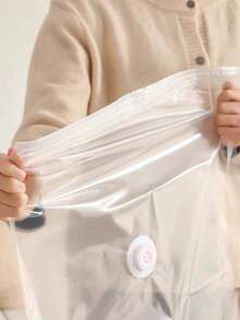 6pcs Vacuum Compression Bags, Large Thickened Clothing Storage Bags (No Vacuum Cleaner Needed To Compress), Suitable For Travel Storage, Closet Bedding, Clothing Organization, Storage Bags, Compression Bags, Dorm Storage - Multicolor - View 5