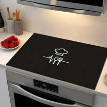 1pc Anti-Scratch Protective Mat For Induction Cooktop, Stove And Ceramic Cooktop, Prevents Scratches, Multi-Functional Stove Cover, Easy To Clean, Heat Resistant, Decorates Home Kitchen - Black - View 10