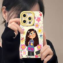 Funda para móvil con ilustración de Miss Aylin, compatible con Samsung, Apple, VIVO, OPPO,  y Honor. Fabricada en TPU, ofrece protección contra golpes y caídas. Un regalo ideal para amigos y familiares. - Blanco - Ver 5