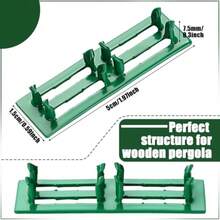 MorningRo Pcs Galvanized Shade Cloth Clips Sun Shade Fabric Timber Fasteners Strong Screen Cloth Mending Plates For Wood Net Fabric Accessories For Outdoor Patios Pergolas - Green - View 3