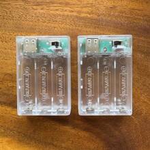 Kotak Baterai Konverter Daya Baterai ke USB, Tempat Baterai 3 AA dengan Port USB Female, Tempat Baterai Transparan, Cocok untuk Baterai 4.5V, Dapat Digunakan untuk Lampu Hias LED, Lampu Tirai, Lampu Neon, dll., Kompatibel dengan Colokan USB, Dilengkapi Tutup dan Saklar - Putih - View 10